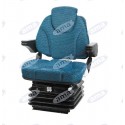 Fotel z amortyzacją mechaniczną AMA SEAT niebieski traktor 80-100HP