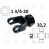 Widłak ciągnikowy 1 3/4-20, na krzyżak 30,2x92mm