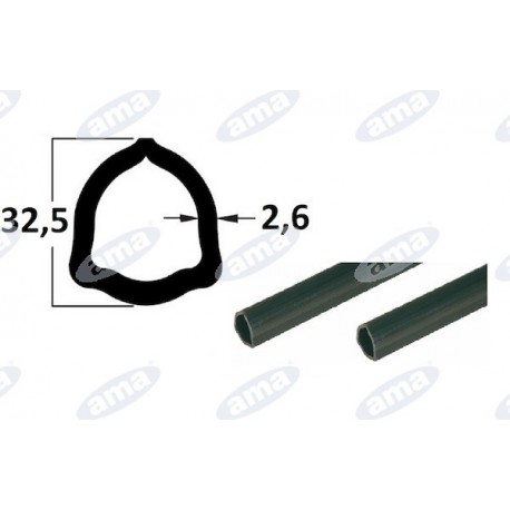 Rura 2m, profil trójkątny 32,5x2,6, P2