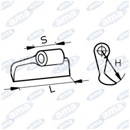 Bijak młotkowy 78x18mm 65164