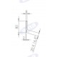 Nóz wału uprawowego  492x8 mm, średnica otworu 18mm