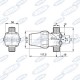 Filtr ciśnieniowy liniowy 1/2 100L/MIN 14 Bar Oryginał ARAG 3222023