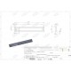 Nóz wału uprawowego 492x8 mm, średnica otworu 18mm