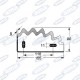 Nóż do paszowozu SGARIBOLDI CL 04.014 LEWY 18x13x5– zamiennik