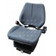 Fotel z amortyzacją mechaniczną z materiału, z pasami AMA SEAT