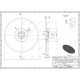 Talerz do siewnika HORSCH 23010201- zamiennik, 343 mm, 6 otworowy,grubość 3mm