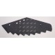 Nóż do paszowozu 530x8 mm, Kuhn- zamiennik, hartowany