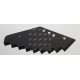 Nóż do paszowozu 530x8 mm, Kuhn- zamiennik, hartowany