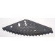 Nóż do paszowozu wzmacniany 535x215x5 średnica otworu 20mm