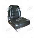 Fotel z winylu z wbudowanym zawieszeniem, szynami,microswitchem, i automatycznymi paskami bezpieczeństwa