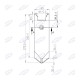 Ząb głębosza, dłuto głębosza, radliczka głębosza, Horsch 80x12mm, 34060850 rysunek