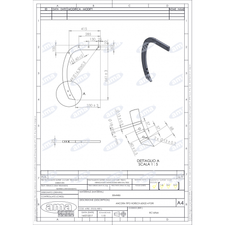 Horsch, grządziel 60x25 wysoka, 34060836 - rysunek