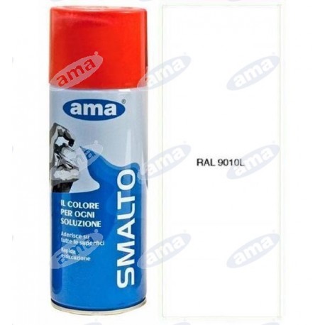 Farba w sprayu RAL 9010L, acrylic enamel, 400ml