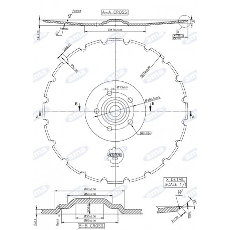 Talerz wysiewający 370mm  zamiennik VÄDERSTAD 451793