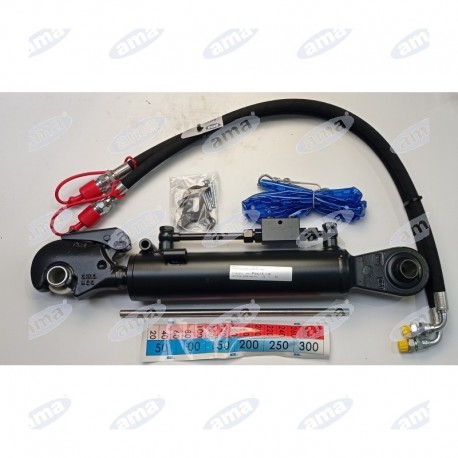 Łącznik hydrauliczny kat. 2 604-884 mm z główką widełkową (25,4mm) hakiem (25,4mm), z przewodami