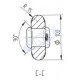 Ucho zaczepu do wspawania 10T  50x50mm