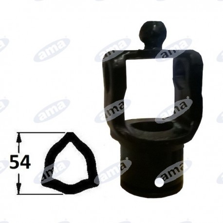 Widłak profilowy na rurę 54x4  27x94,32x74 SMART LINE BLACK