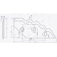 Nóż do paszowozu SGARIBOLDI CL 04.014 prawy 18x13x5– zamiennik