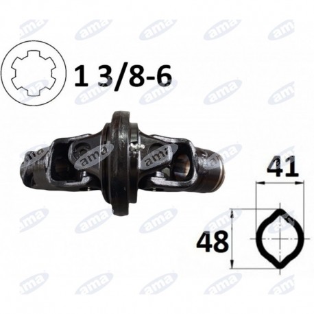 Kompletny przegub homokinetyczny na rurę 41x48, G4