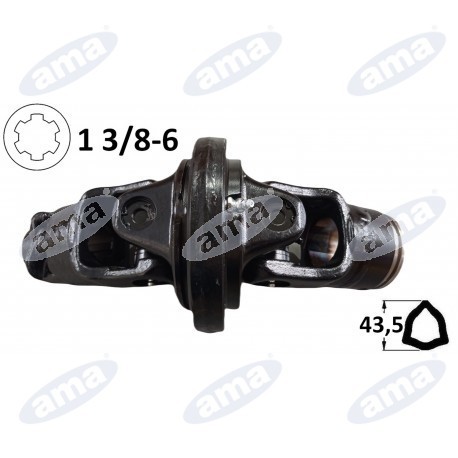 Kompletny przegub homokinetyczny na rurę 43,5mm