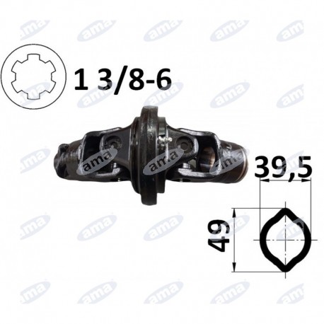 Kompletny przegub homokinetyczny na rurę 39,5x49, G5