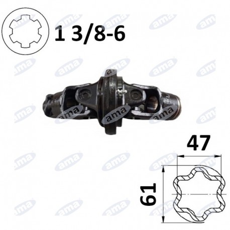 Kompletny przegub homokinetyczny na rurę 61x47, G8