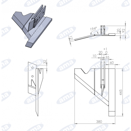Spulchniacz (wysokość 565 mm) wersja silver