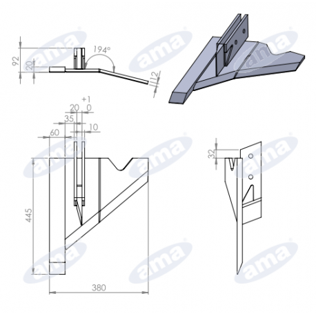 Spulchniacz (wysokość 565 mm) wersja silver