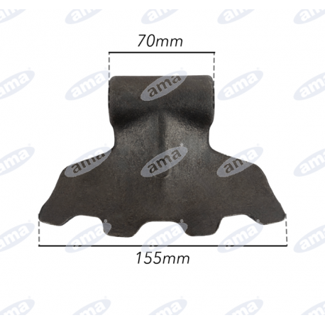 Bijak młotkowy zębaty FERRI 155X70X16,5 R85