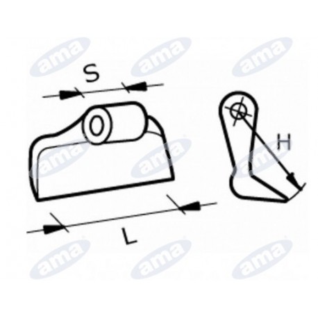 Bijak młotkowy Berti 70x60x30,5 R80