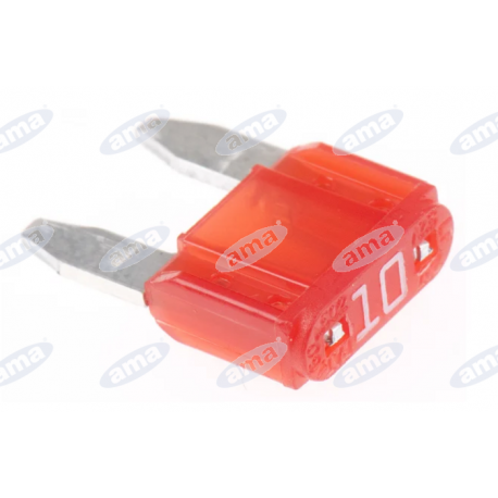 Mały bezpiecznik 10A, czerwony