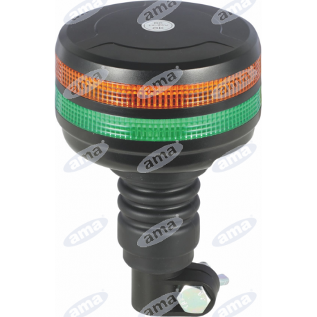 Reflektor LED do pługa śnieżnego z podgrzewaną soczewką oraz demontowalnym kierunkowskazem