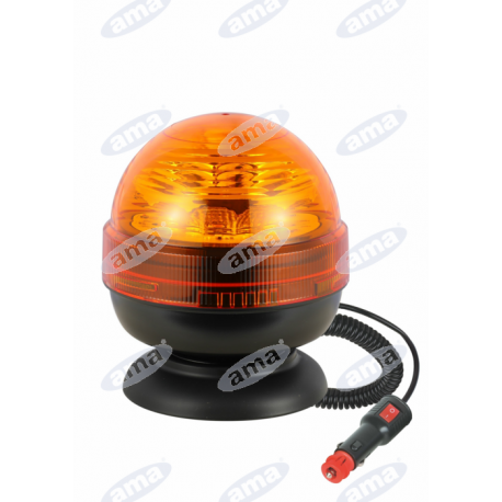 Lampa ostrzegawcza LED obrotowa z podstawą magnetyczną 12–24 V 16 W