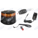 Lampa ostrzegawcza LED 12-24V akumulatorowa montowana na magnes z pilotem zdalnego sterowania 