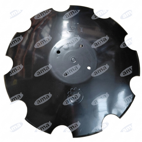 Talerz do agregatu talerzowego, zębaty 510 mm, 4 otworowy, grubość 3,5mm, Kockerling 910964