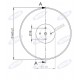 Talerz gładki AMAZONE XL041,  460x4, - zamiennik   Grubość 4 mm