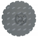 Talerz do agregatu talerzowego, zębaty 450x5 mm, 4 otworowy, grubość 5 mm typ SKF 4x98x13 Vaderstad 466947 zamiennik 