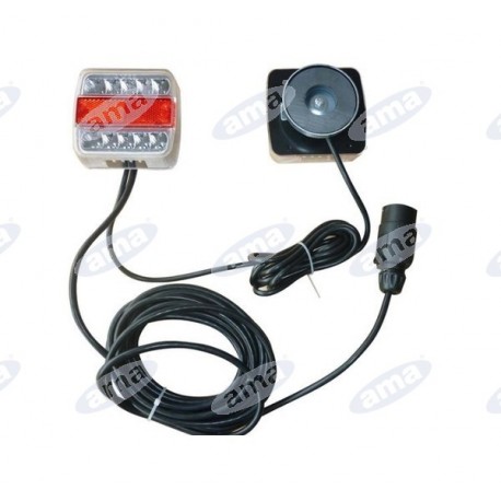 Zestaw tylnego oświetlenia LED 7,5m/2,5m mocowane na magnes