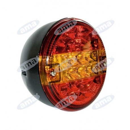 Lampa tylna LED Ø140 mm 12-24 V – prawa/lewa