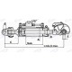 Łącznik hydrauliczny kat. 3 610-800 mm z główką widełkową (25,4mm) hakiem (32mm) 