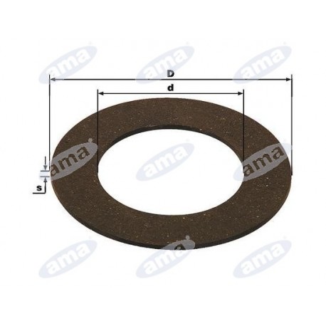 Tarcza do sprzęgła ciernego 140x85,5 x3,2mm