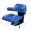 Fotel z amortyzacją mechaniczną AMA SEAT niebieski traktor 80HP