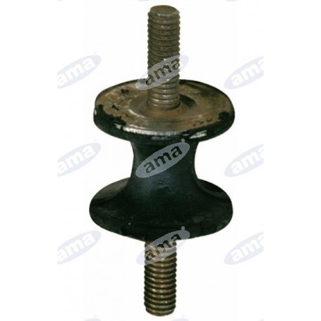 Amortyzator gumowy męski/męski typ A, Fi 24x20 mm, M6x10 mm, zwężony