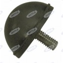 Amortyzator gumowy męski typ D, Fi 30x15 mm, M6x1x13 mm, półkulisty