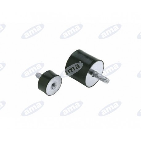 Amortyzator gumowy żeński/męski typ B, Fi 20x15 mm, M6x6 mm, M6x16 mm